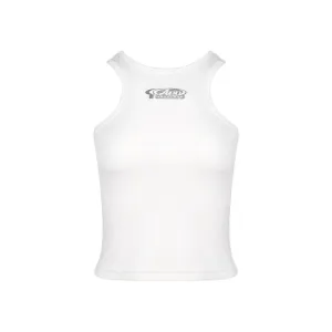 White Irregular Tank Top