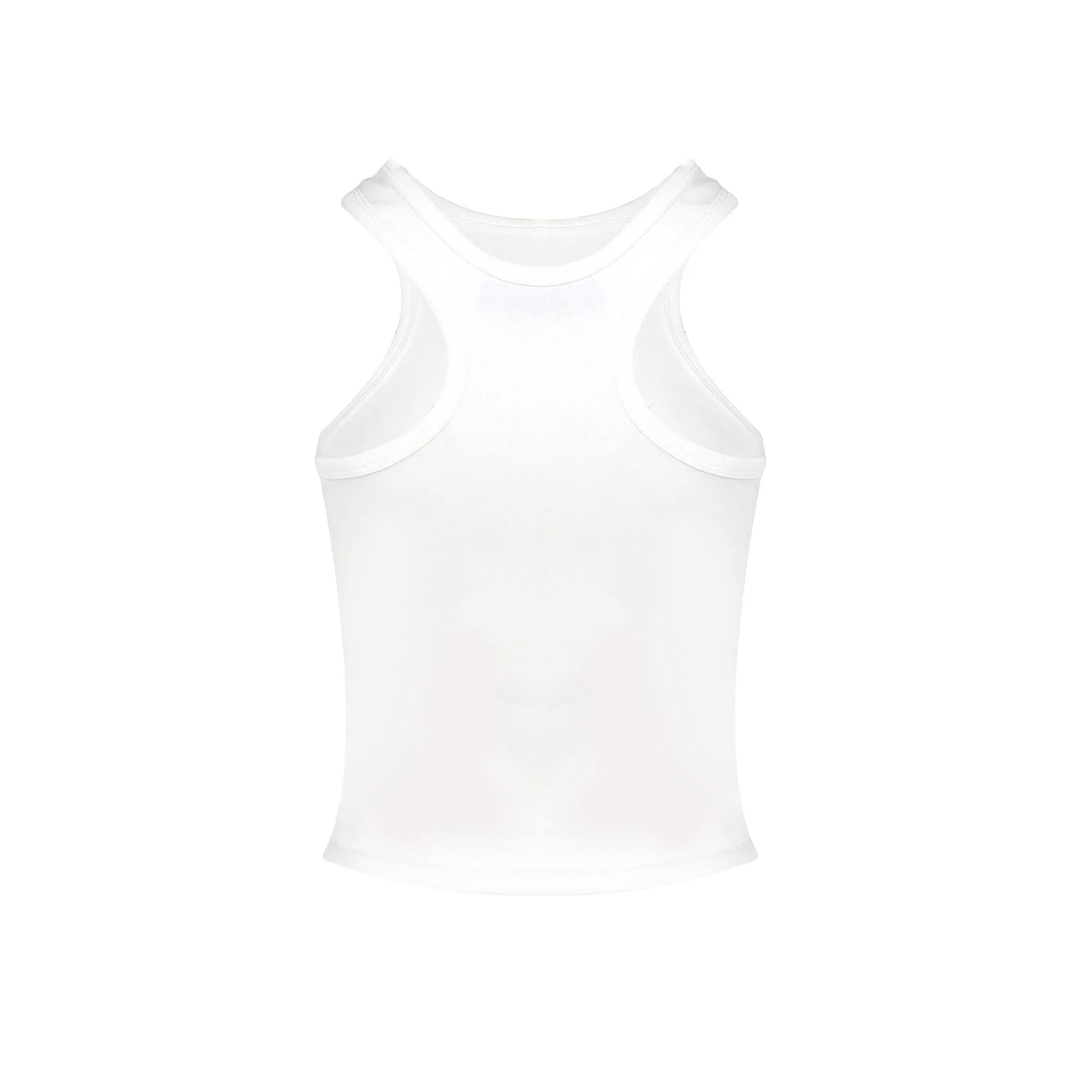 White Irregular Tank Top