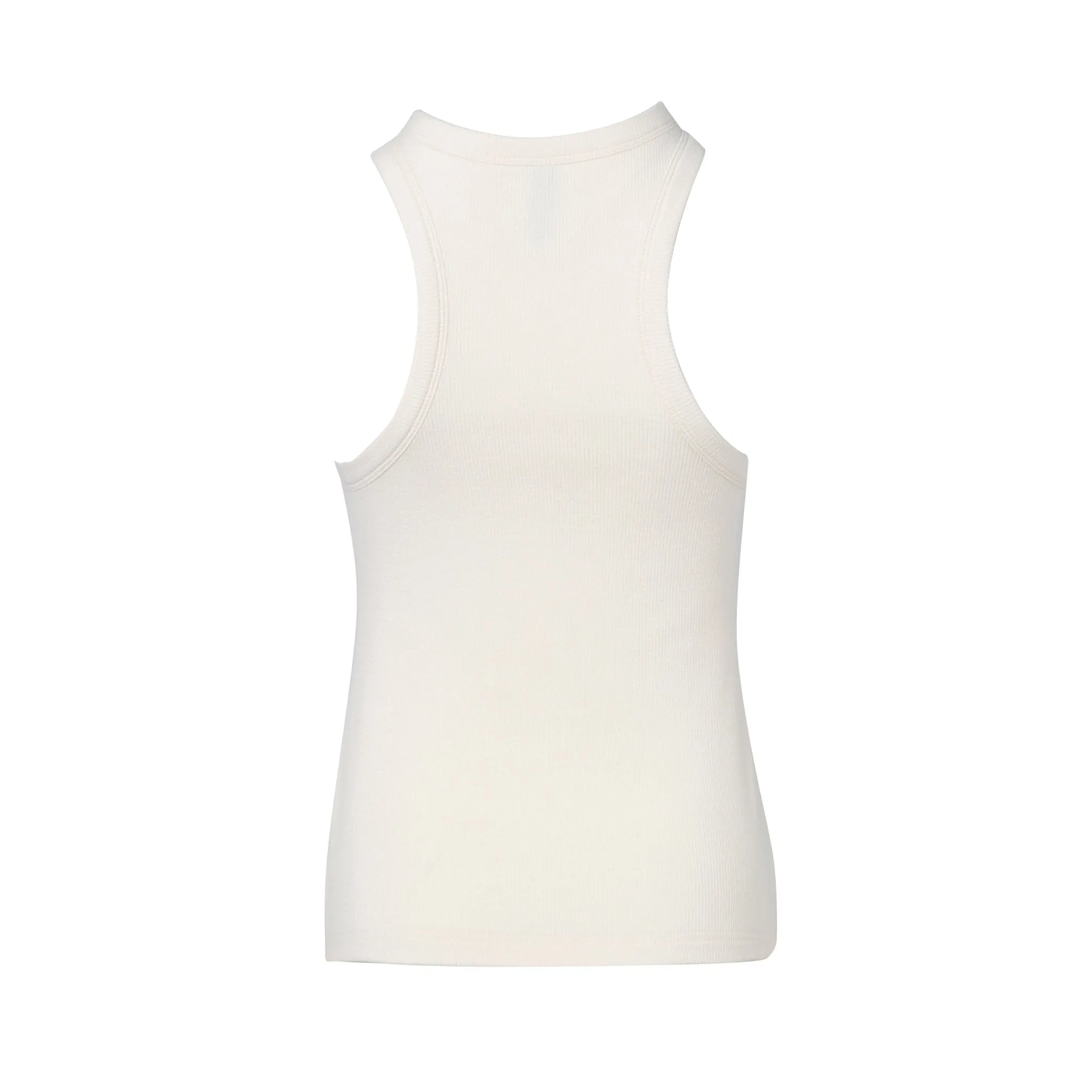 White Tight Knitted Tank Top