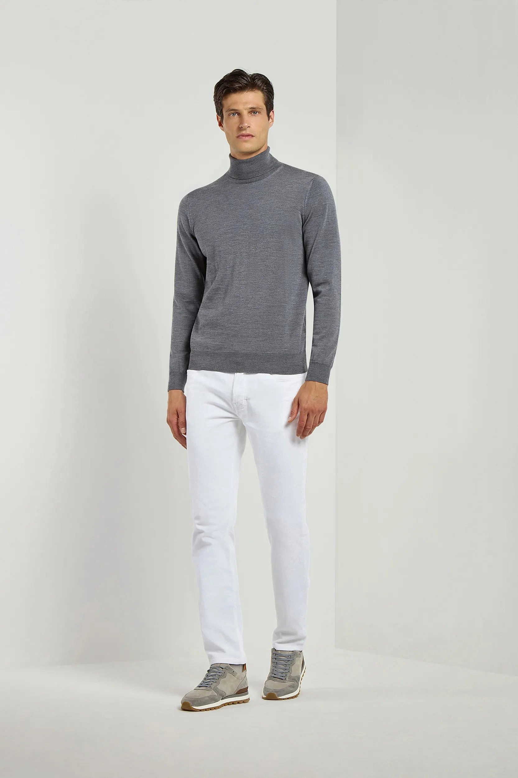 White corduroy 5 Pocket - Made in Italy