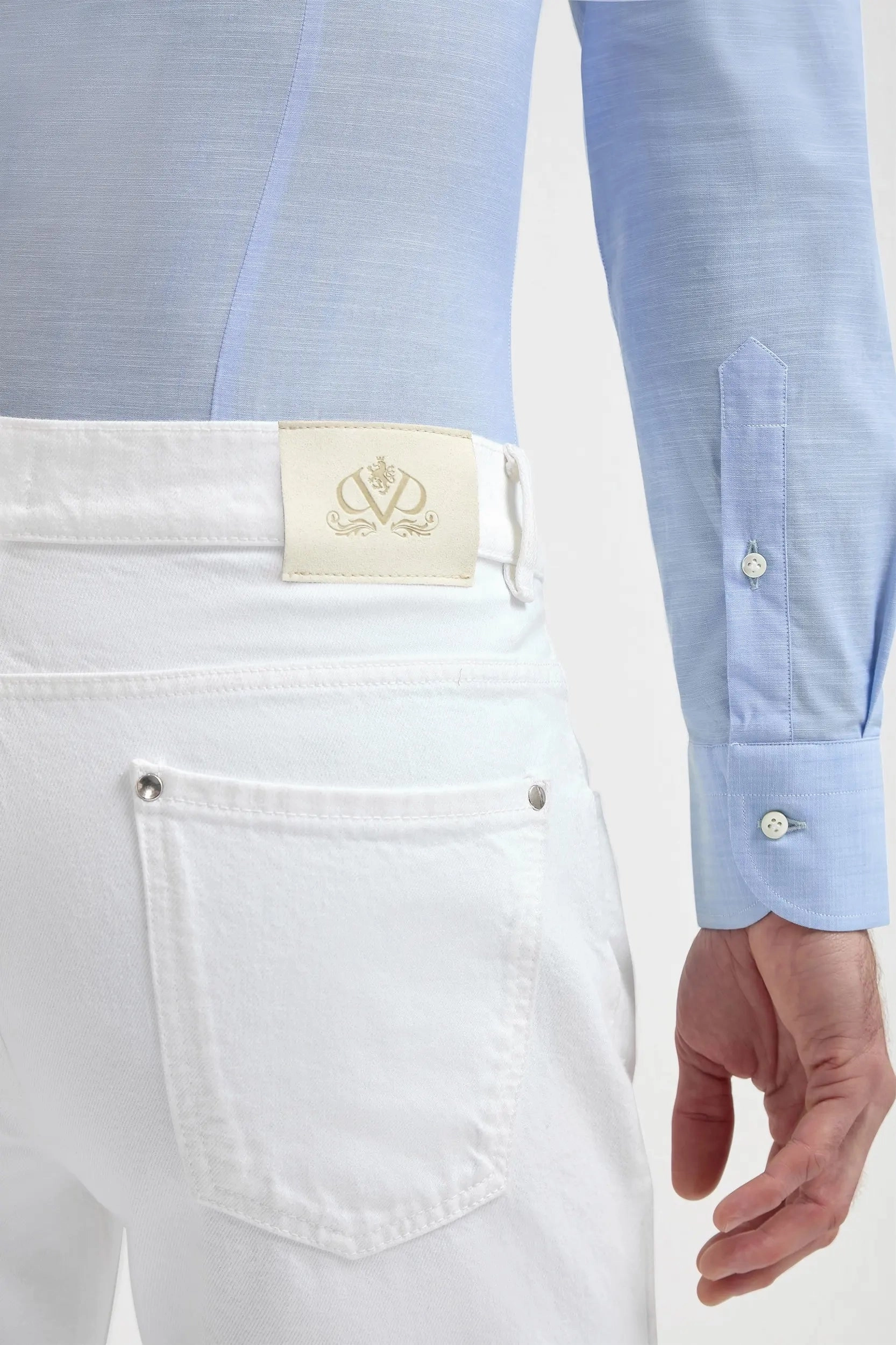 White jeans - Candiani cotton - Made in Italy