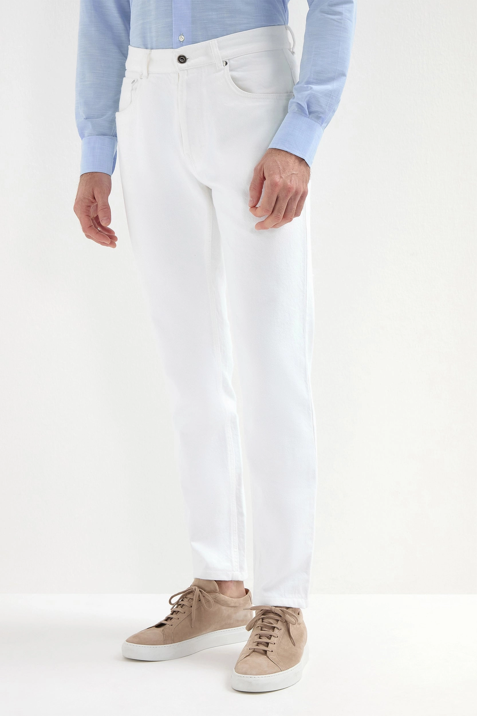 White jeans - Candiani cotton - Made in Italy
