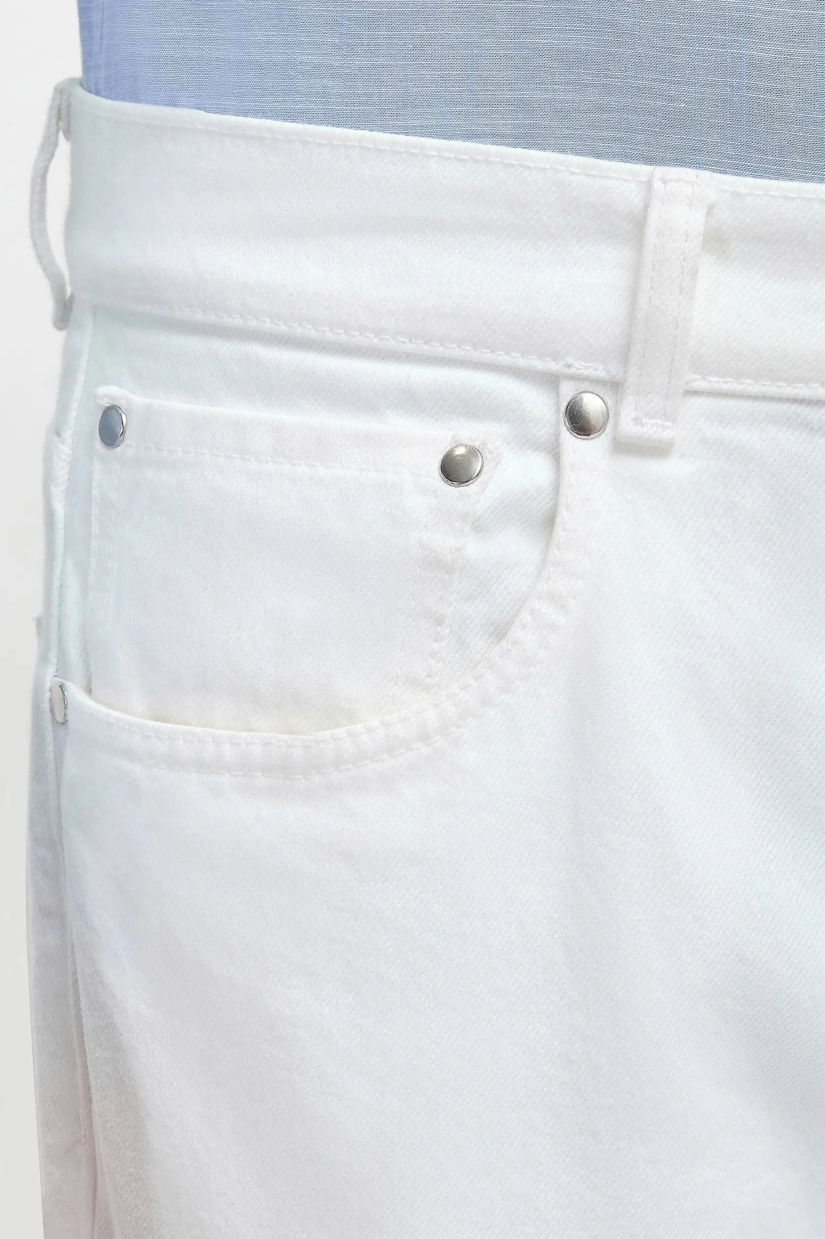 White jeans - Candiani cotton - Made in Italy