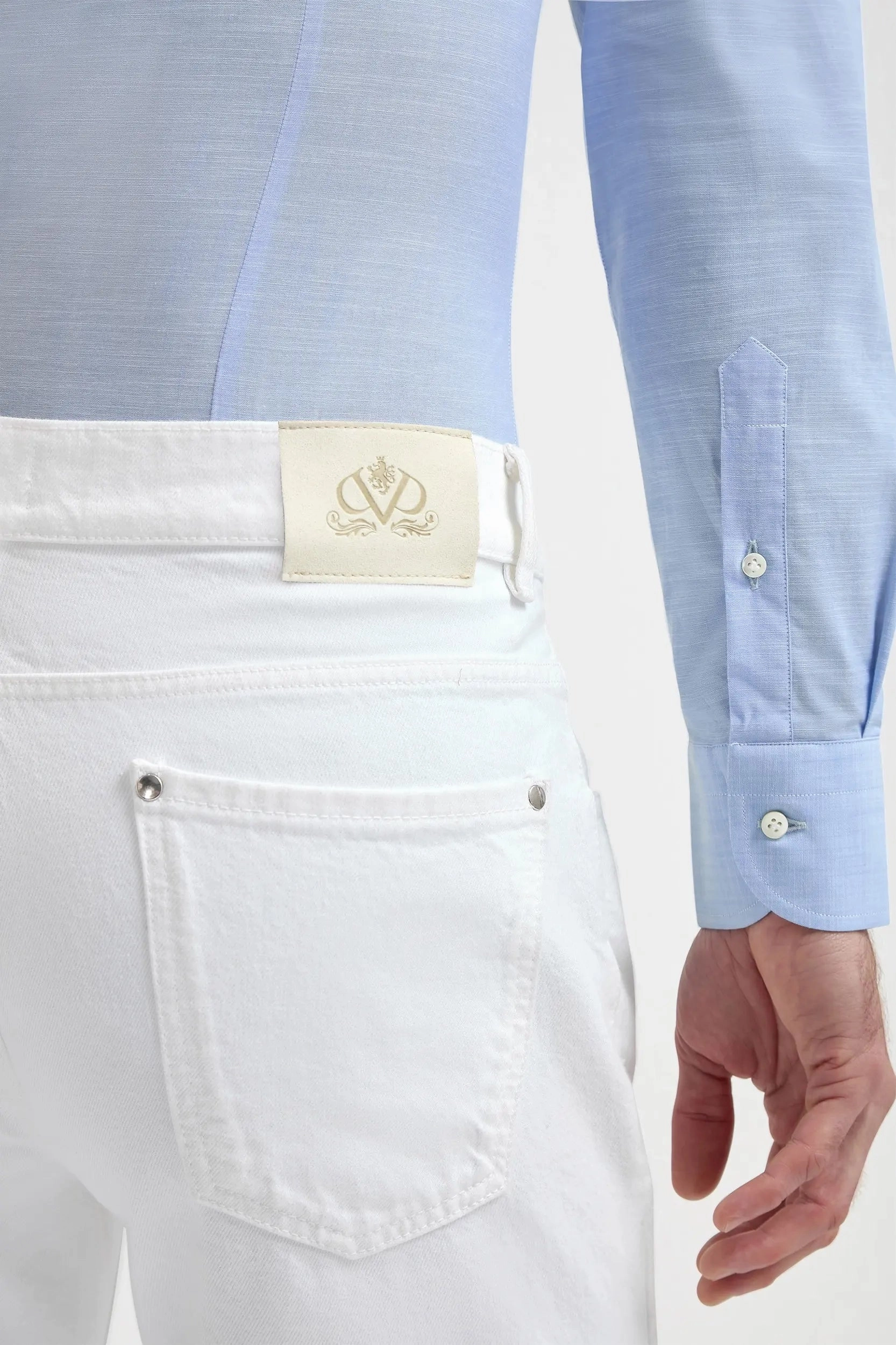 White jeans - Candiani cotton - Made in Italy