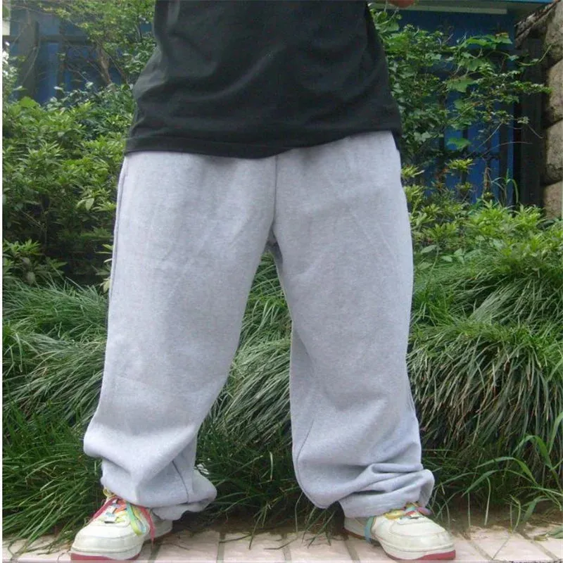 WIAOFELLAS  -  Summer Loose Thin Sweatpants Hiphop Men's Joggers Casual Baggy Wide Leg Pants Cotton Plus Size 4XL Dance Trousers Clothing