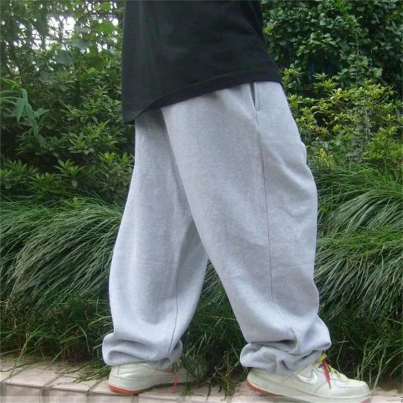 WIAOFELLAS  -  Summer Loose Thin Sweatpants Hiphop Men's Joggers Casual Baggy Wide Leg Pants Cotton Plus Size 4XL Dance Trousers Clothing
