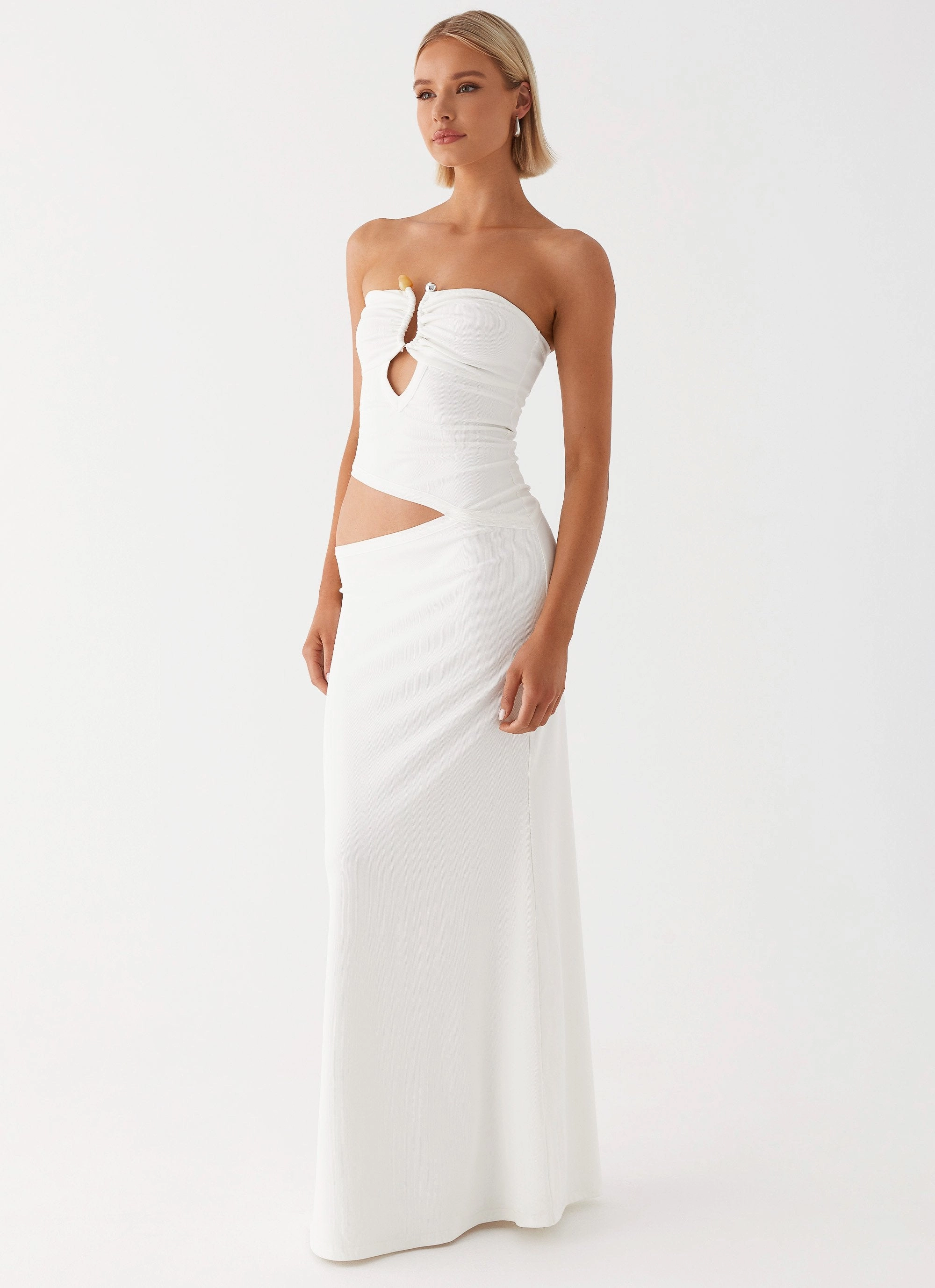 Wild Roses Maxi Dress - White FadeResistantColor