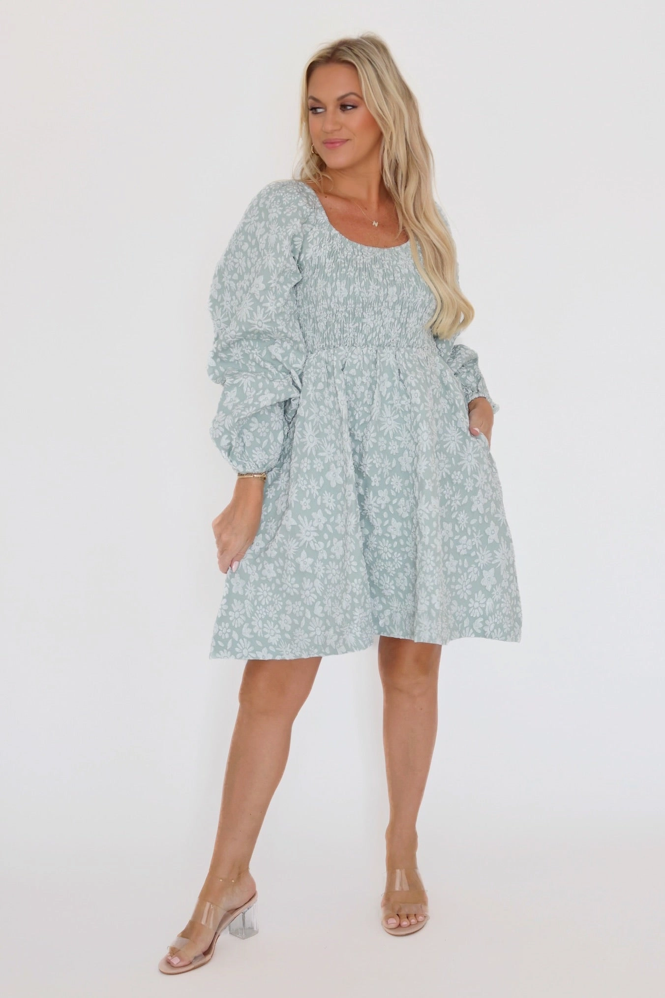 Brushed Inner Layer Wind Cap Dress