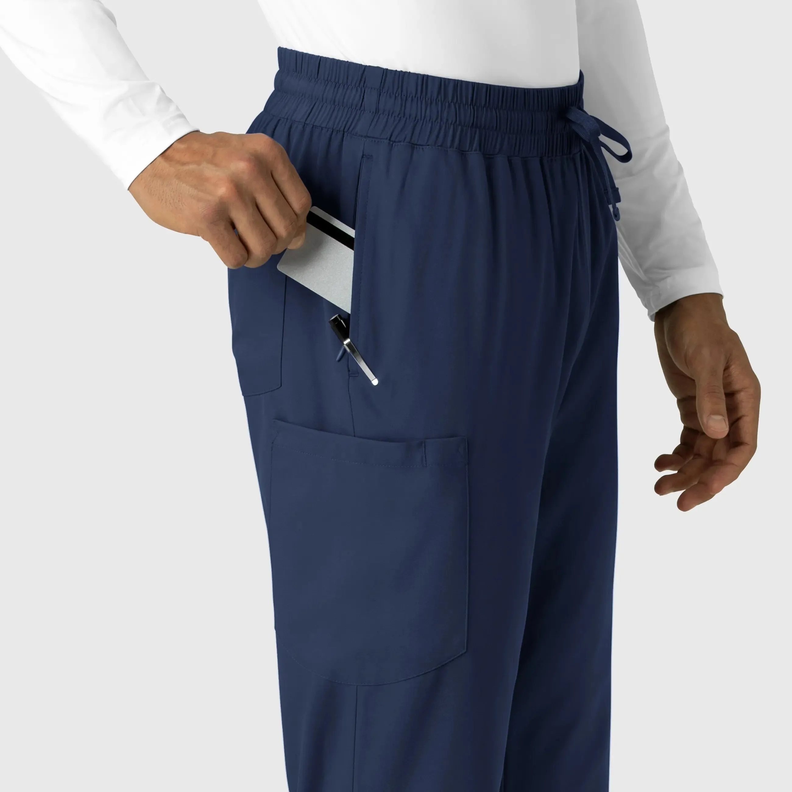 Wink Men's Straight Leg Scrub Pant - Navy