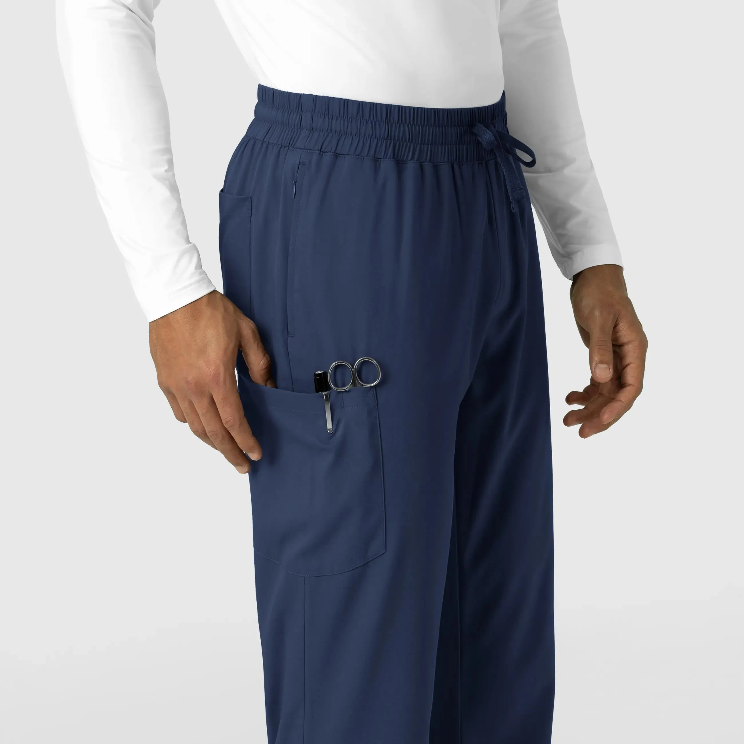 Wink Men's Straight Leg Scrub Pant - Navy
