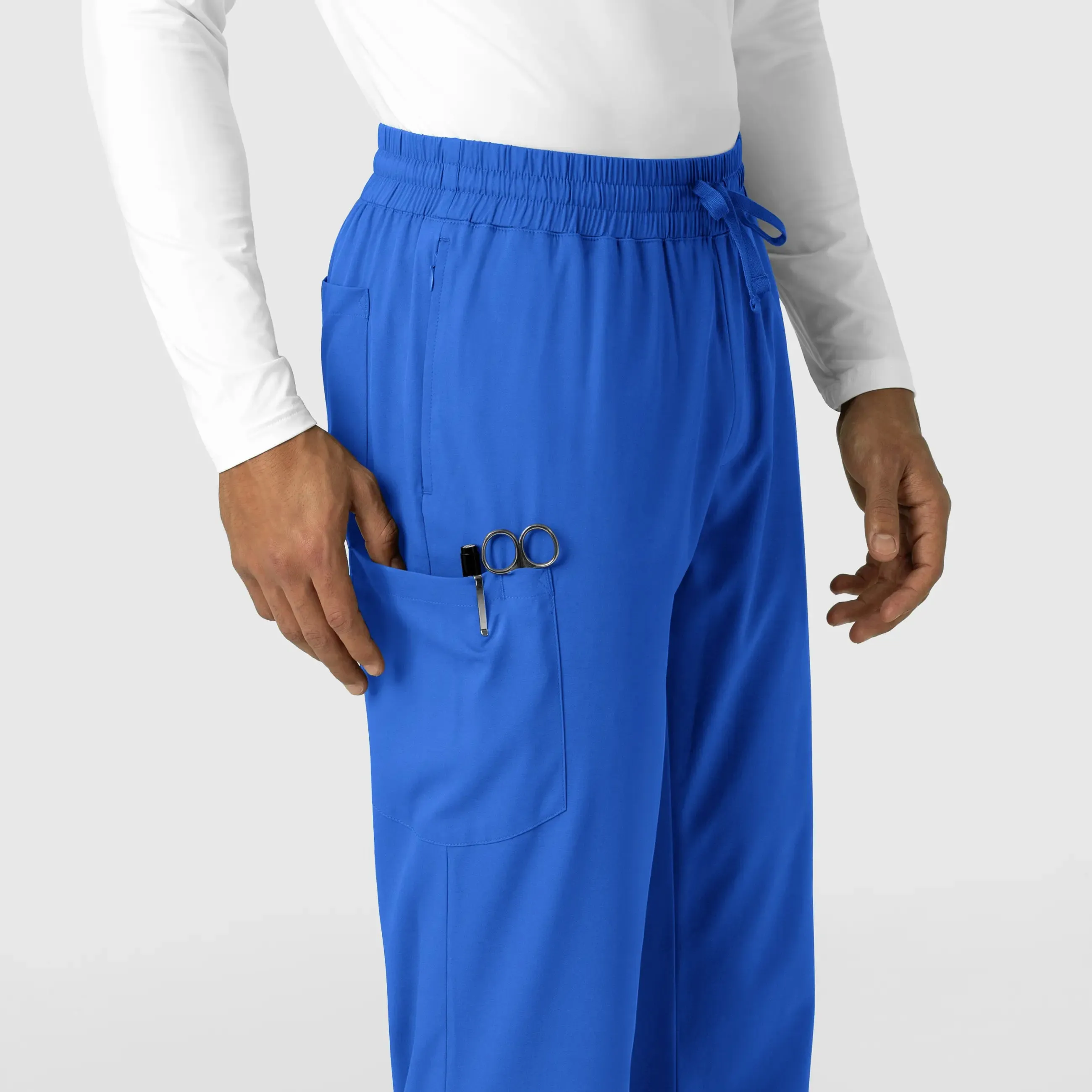 Wink Men's Straight Leg Scrub Pant - Royal Blue