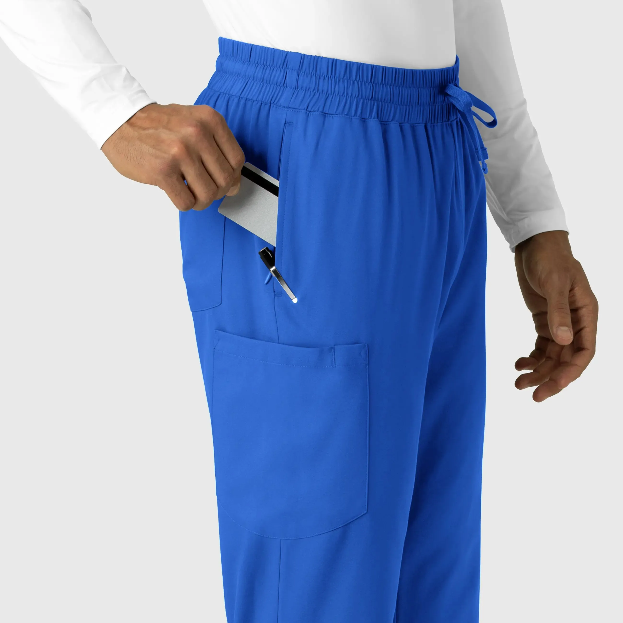 Wink Men's Straight Leg Scrub Pant - Royal Blue