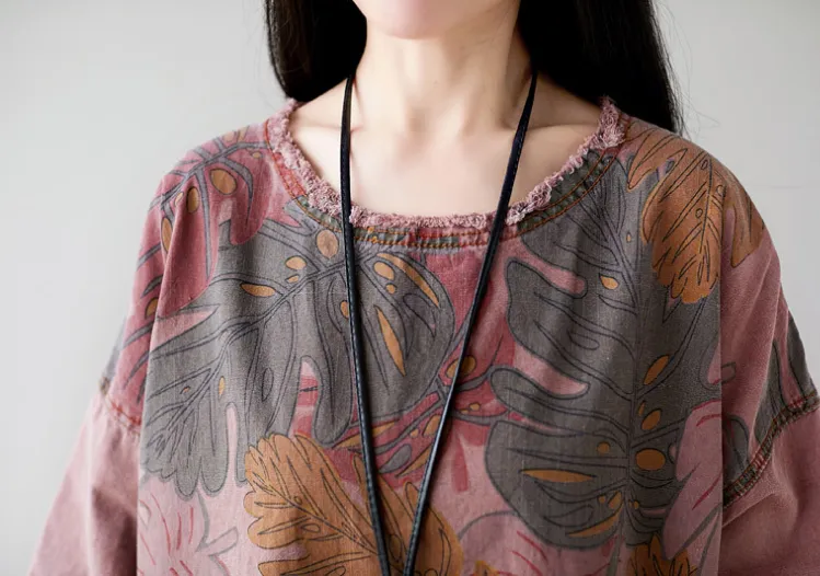 Women Dresses Long Sleeve Casual Summer Cotton Linen Women Dresses CNHK07262