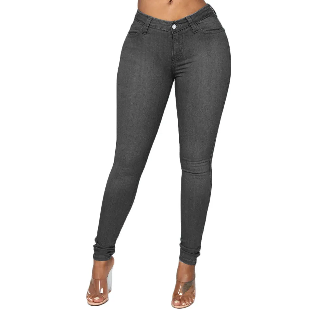 Women High Waist Jeans Plus Size Stretch Skinny Plus Size Women's Jeans