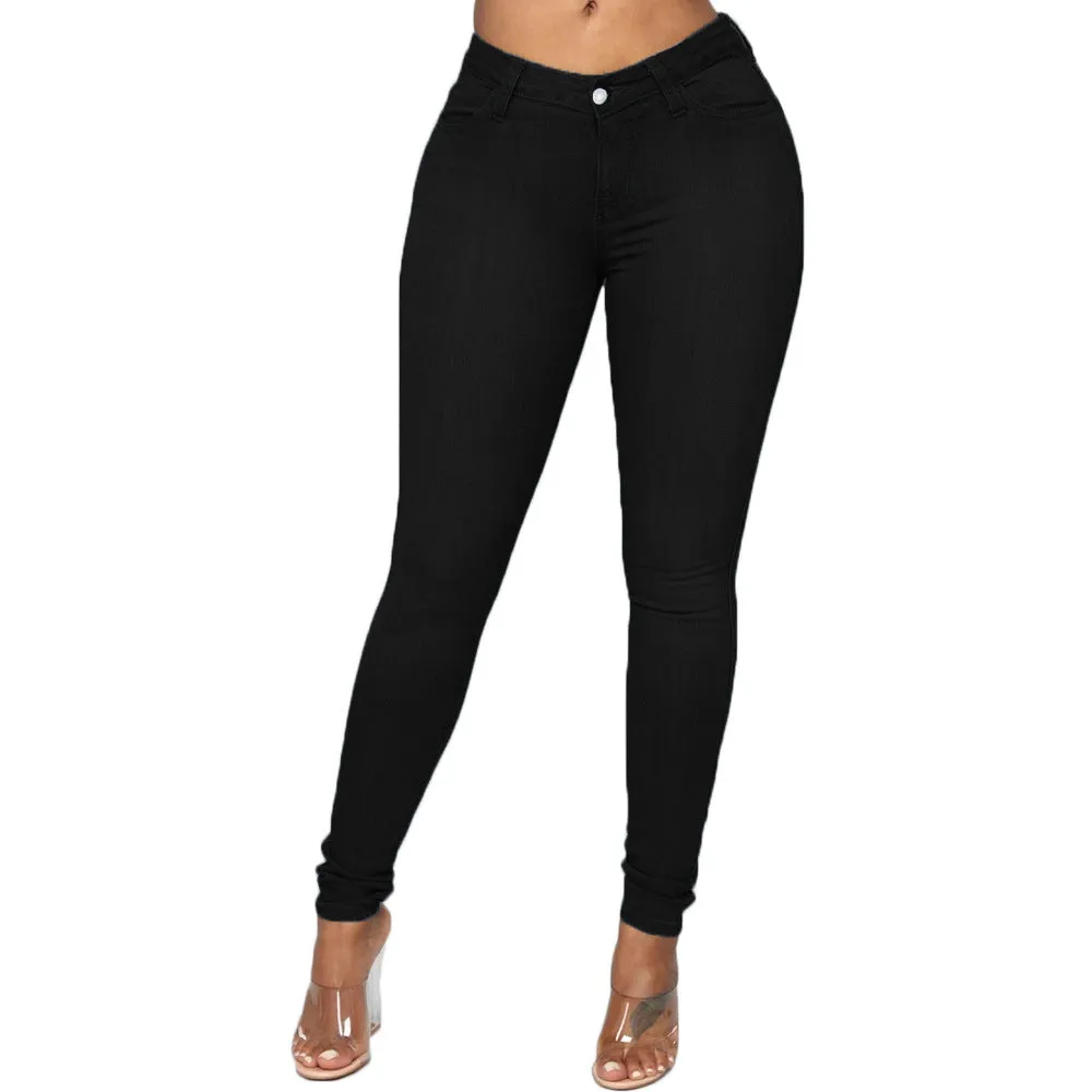Women High Waist Jeans Plus Size Stretch Skinny Plus Size Women's Jeans