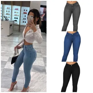 Women High Waist Jeans Plus Size Stretch Skinny Plus Size Women's Jeans