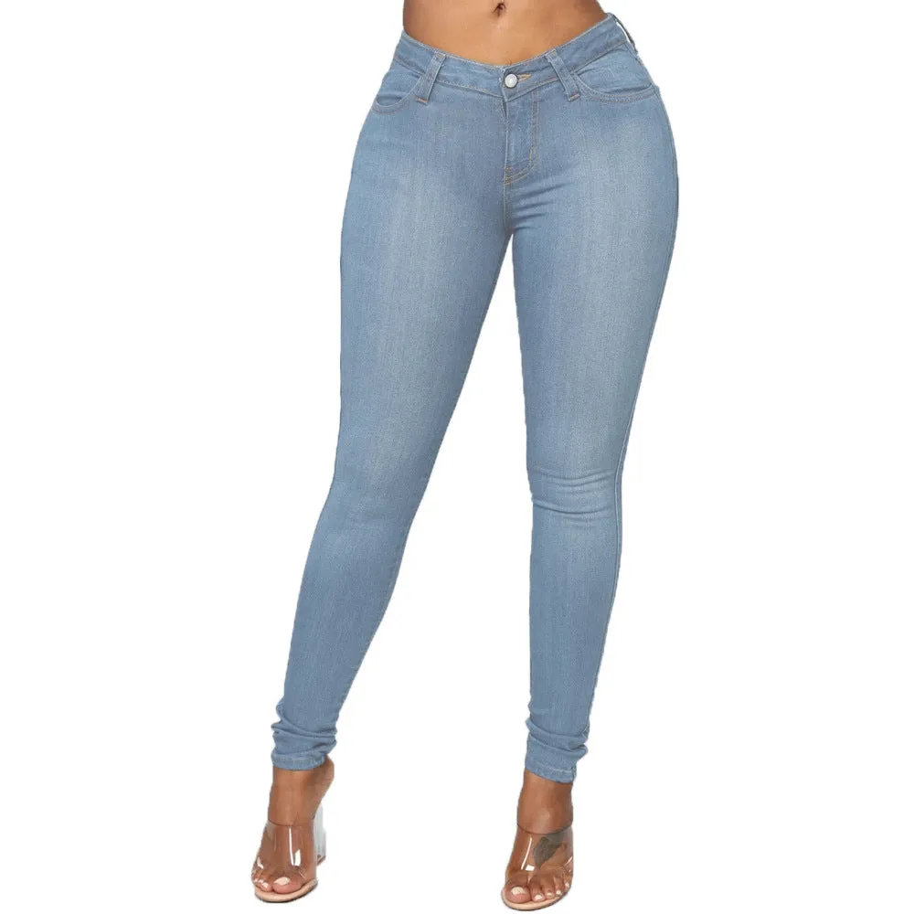 Women High Waist Jeans Plus Size Stretch Skinny Plus Size Women's Jeans