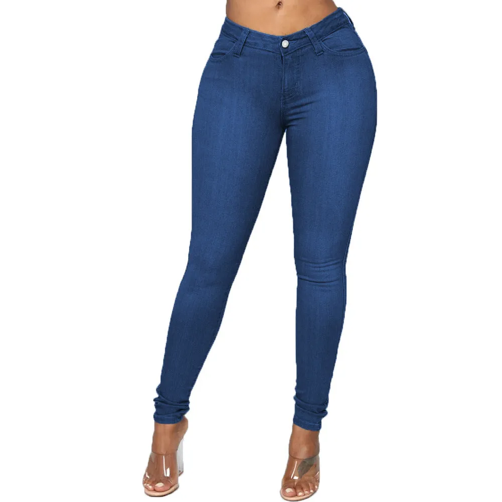 Women High Waist Jeans Plus Size Stretch Skinny Plus Size Women's Jeans