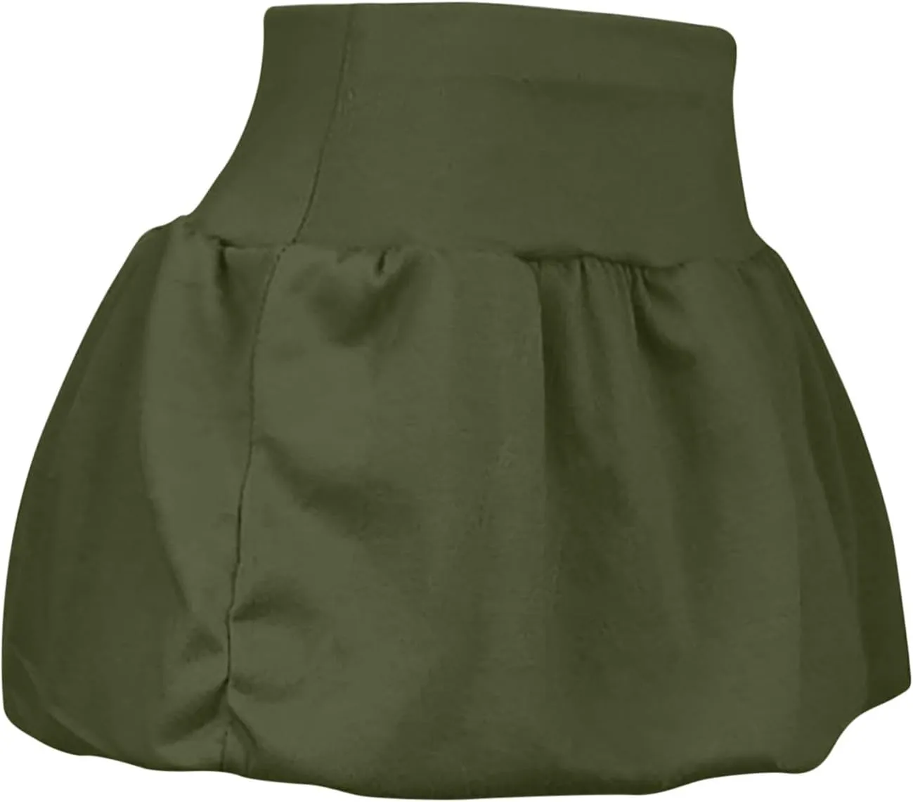 Women Pleated Bubble Skirts Solid Y2K Mini Skirt High Waist Puffy Short-Skirts for Going Out Sexy Half Dress