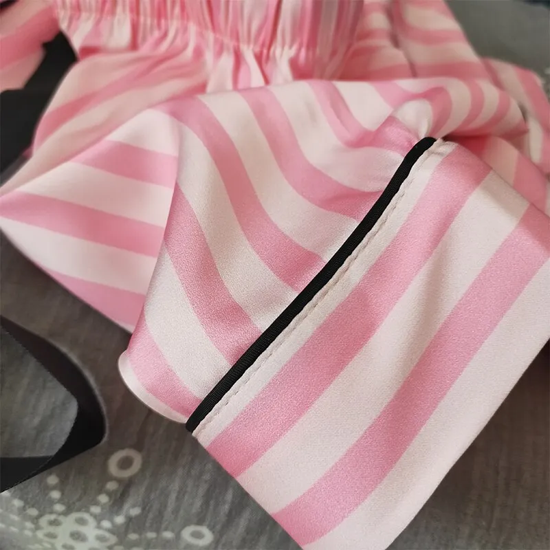 Women Satin Silk  Cute  Classy Long Pajamas