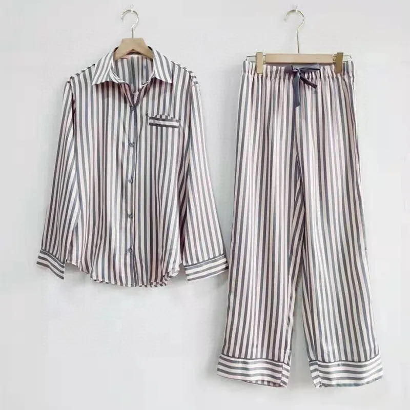 Women Satin Silk  Cute  Classy Long Pajamas