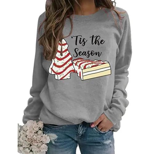 Women TitleTis The Season Christmas Tree Sweatshirt Sandwich Shirt