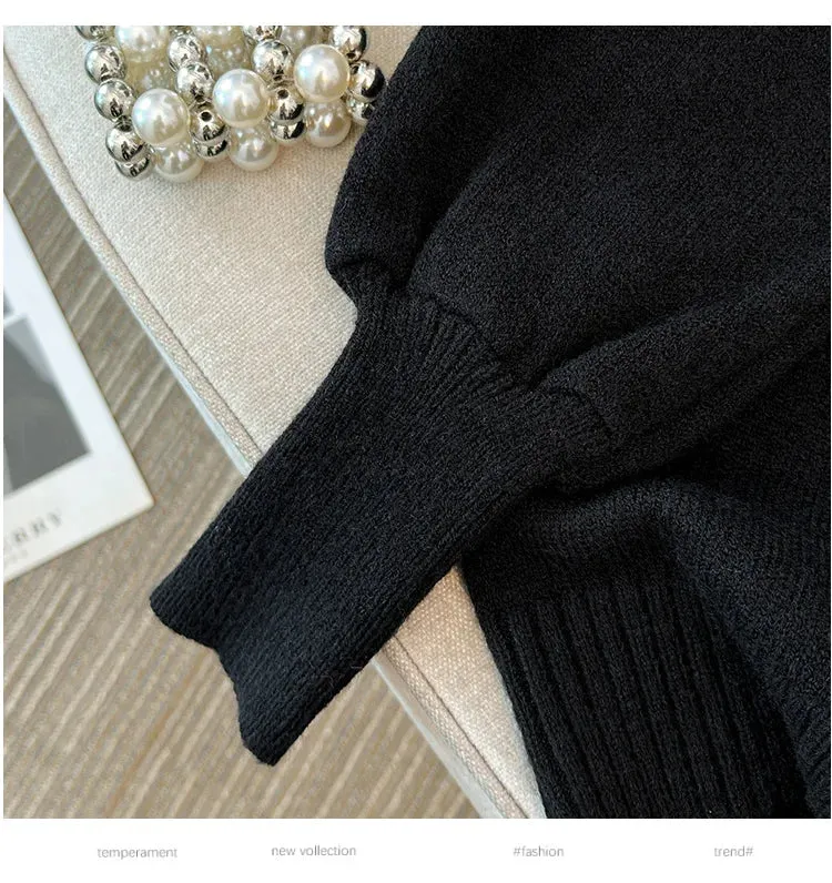 Women's 5-9XL Fashion Designer Loose V-Neck Bow Jerseys (Plus Size)