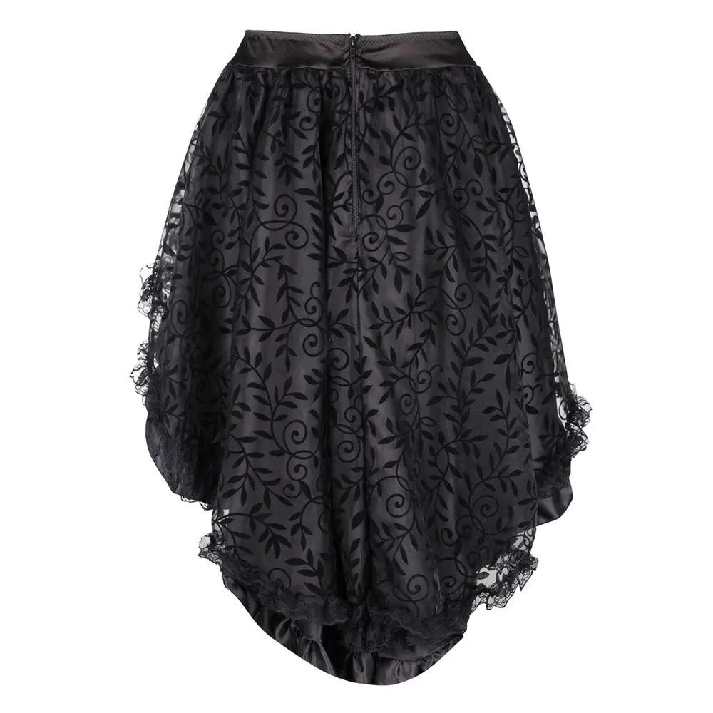 Women's Asymmetrical Fashion 6XL Designer Corset Lace Skirts (Plus Size)