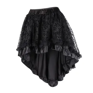 Women's Asymmetrical Fashion 6XL Designer Corset Lace Skirts (Plus Size)