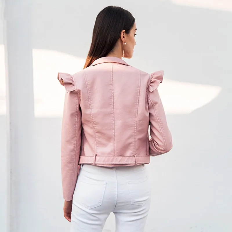 Women's Autumn Streetwear PU Leather Jacket