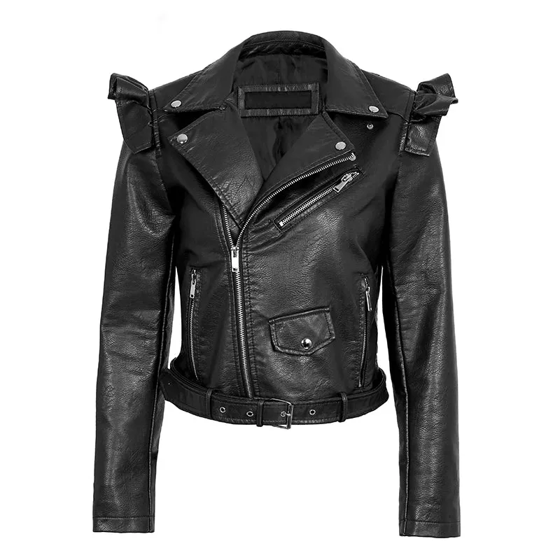 Women's Autumn Streetwear PU Leather Jacket