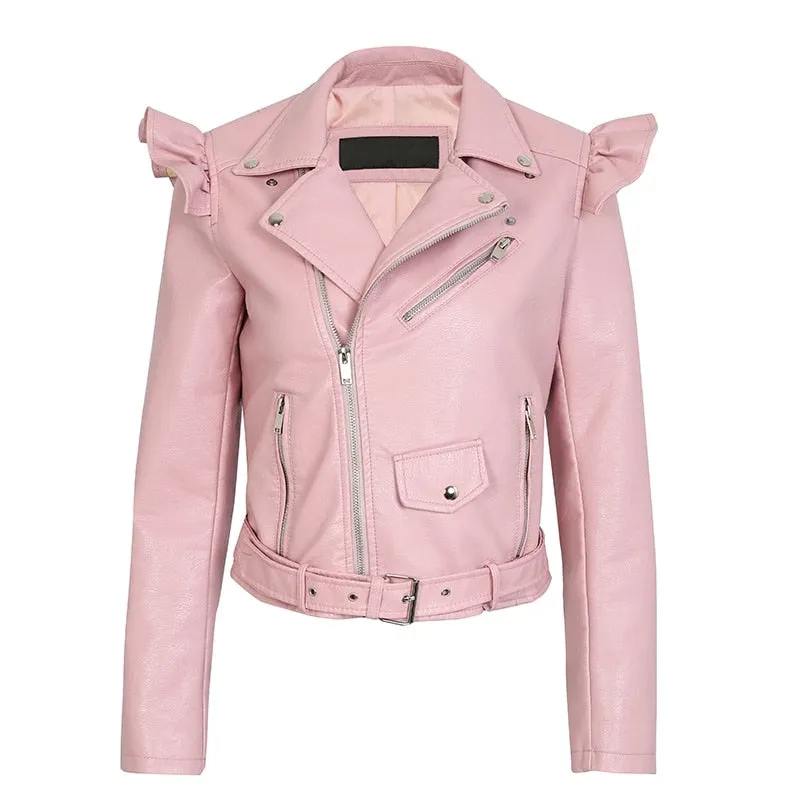 Women's Autumn Streetwear PU Leather Jacket