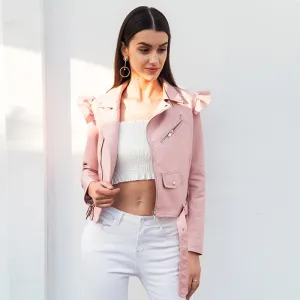 Women's Autumn Streetwear PU Leather Jacket