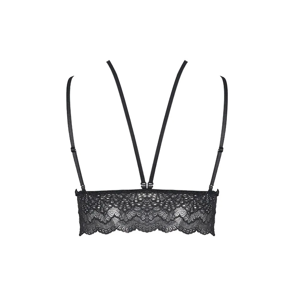 Women's Black Lace Push Up