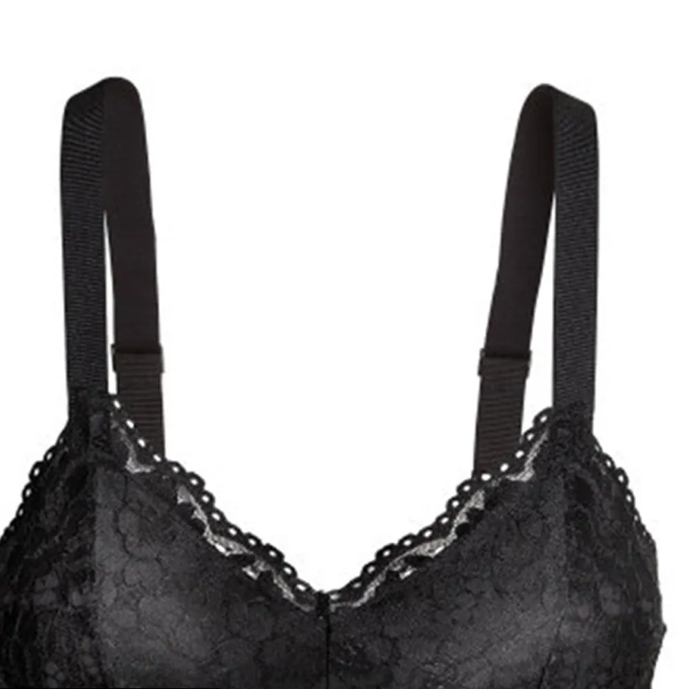 Women's Black Push Up Lace Bralette