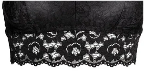 Women's Black Push Up Lace Bralette