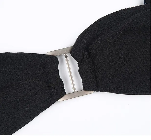 Women's Black Push Up Lace Wireless Halter Bralette