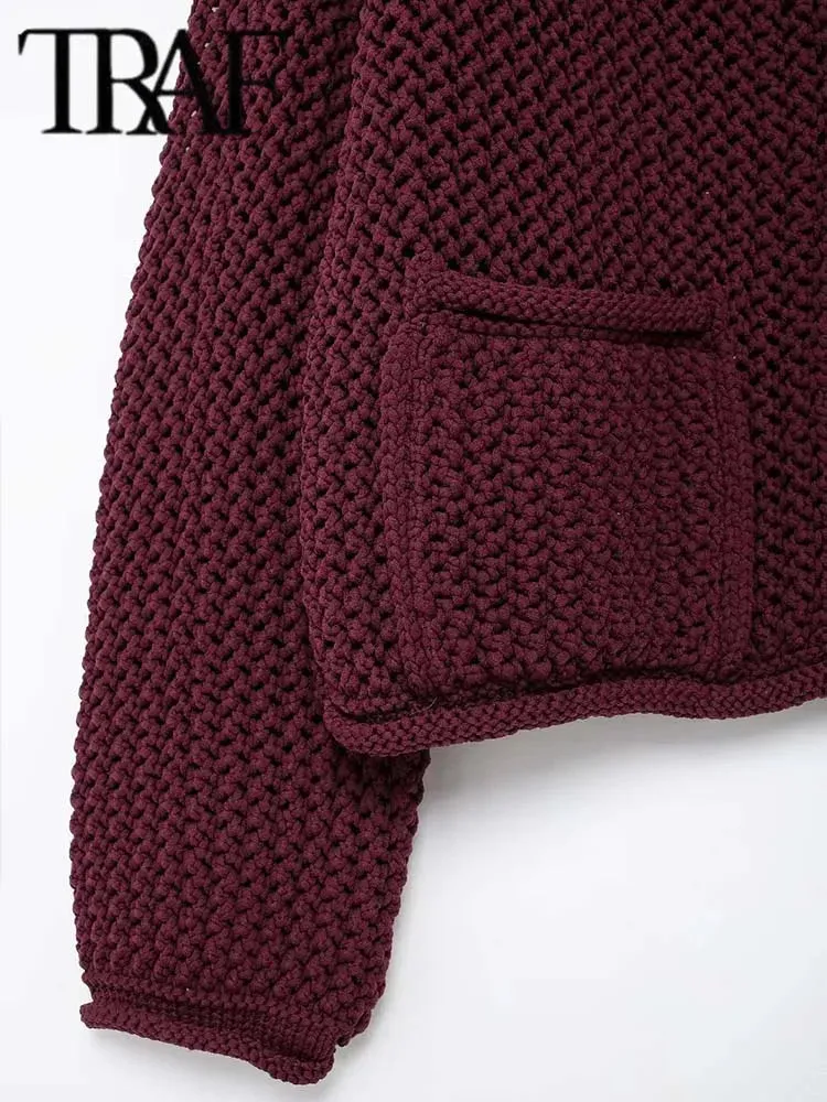 Women's Button Up Loose Knitted Fashion Designer Cardigans