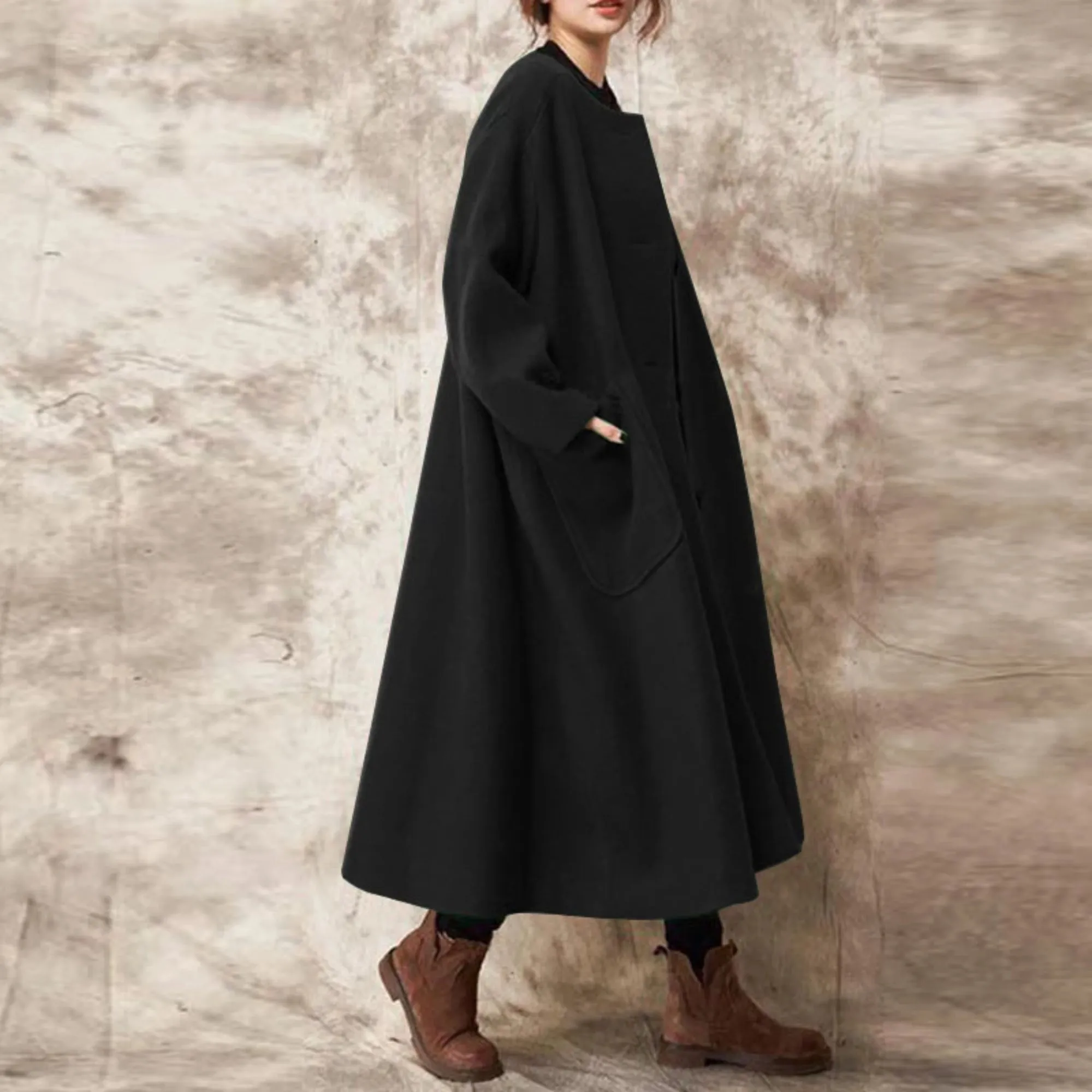 Women's Casual Long-Sleeve Loose Coat