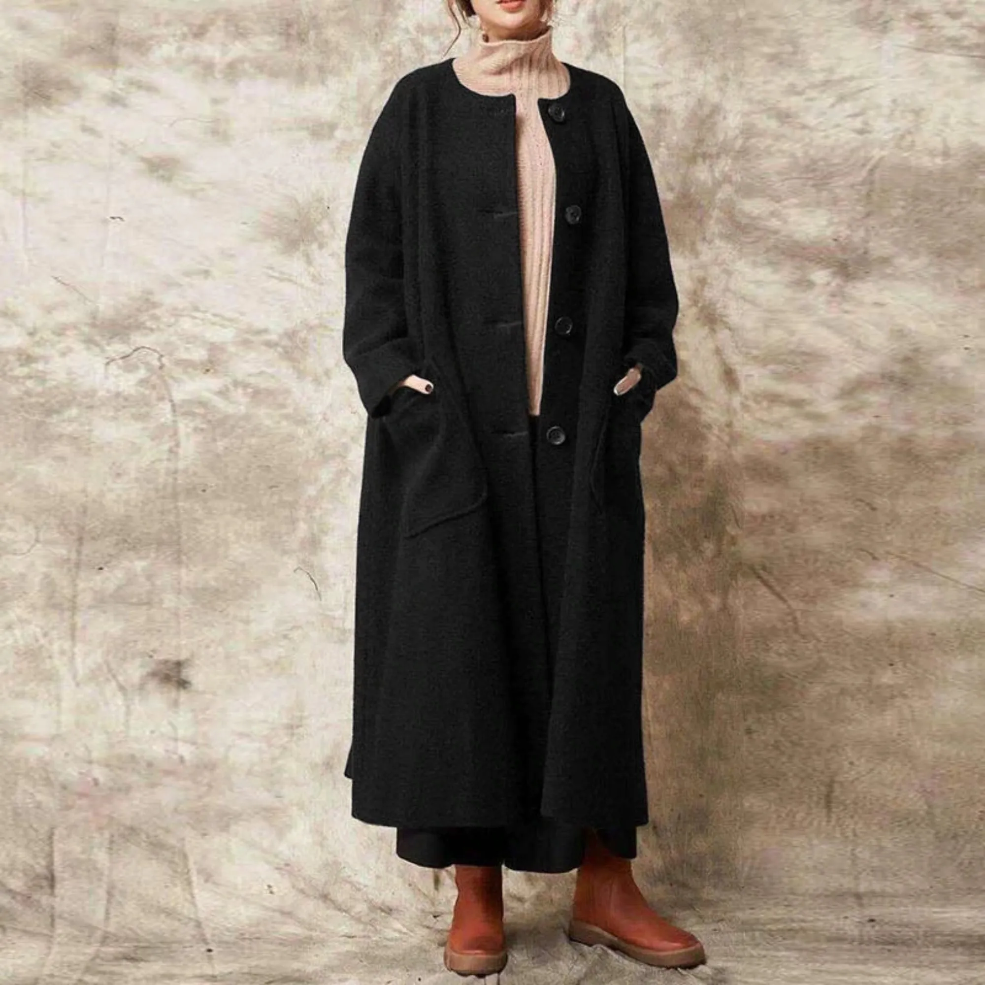 Women's Casual Long-Sleeve Loose Coat