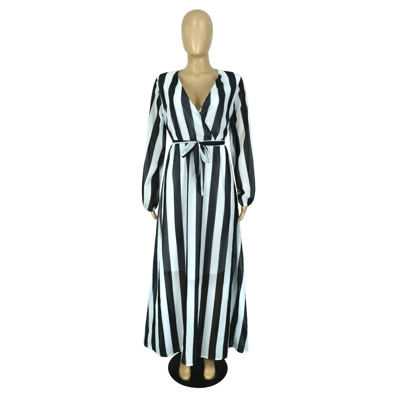 Women's Chiffon Loose 5XL Fashion Designer Long Dresses (Plus Size)