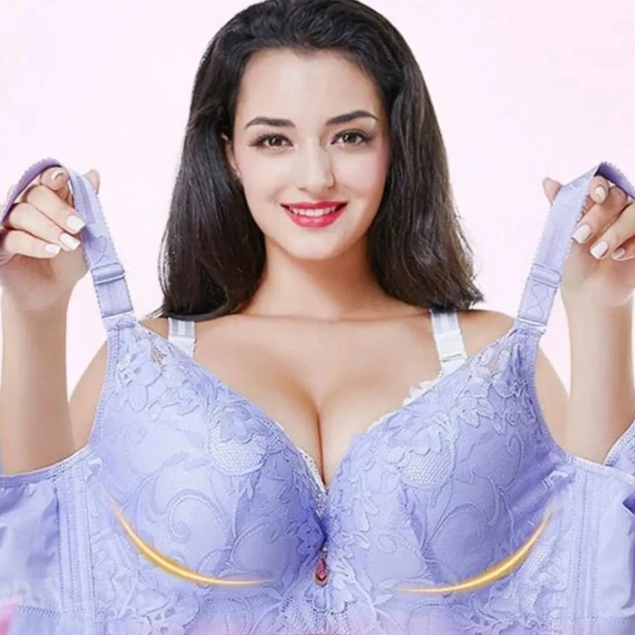 Women's Cotton Push-Up Floral Bra