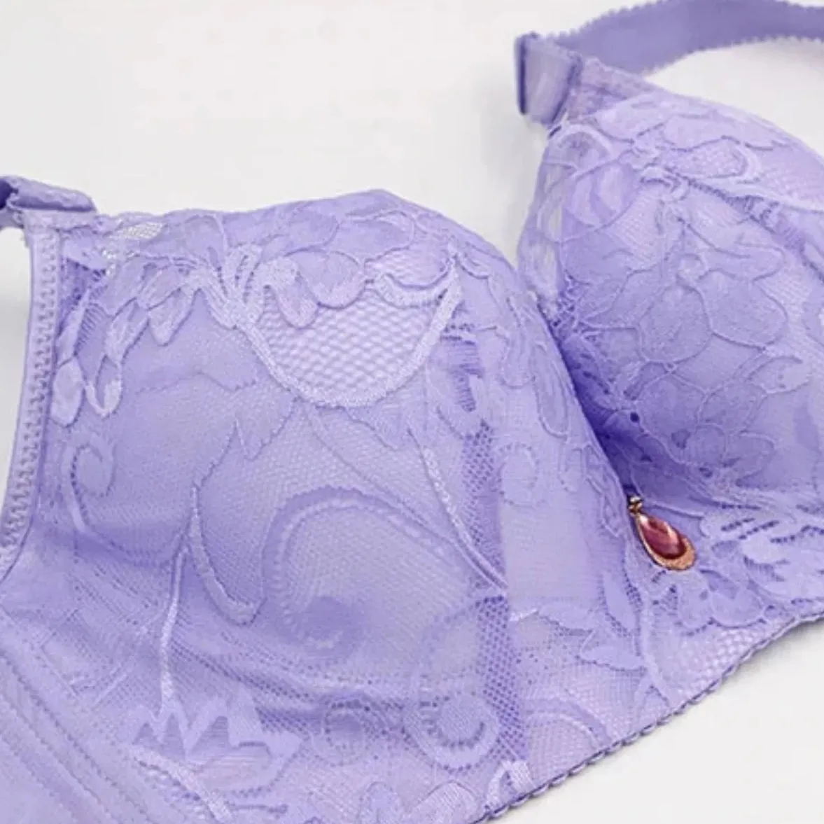 Women's Cotton Push-Up Floral Bra