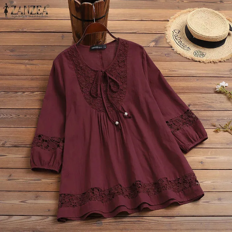 Women's Crochet 5XL Blouse Fashion Designer T-Shirts (Plus Size)