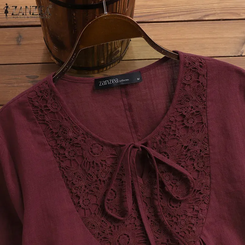Women's Crochet 5XL Blouse Fashion Designer T-Shirts (Plus Size)