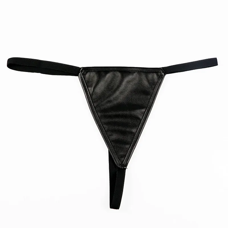 Women's Faux Leather & Lace Corset