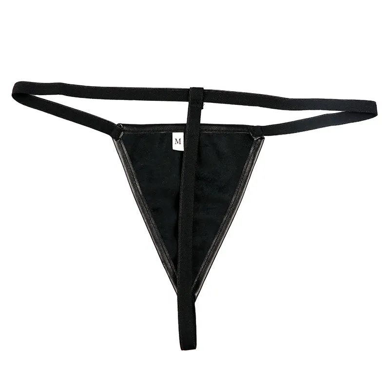 Women's Faux Leather & Lace Corset