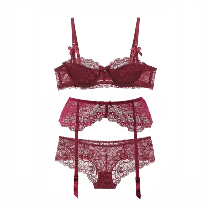 Women's Four-Piece Plus Size Lingerie Set