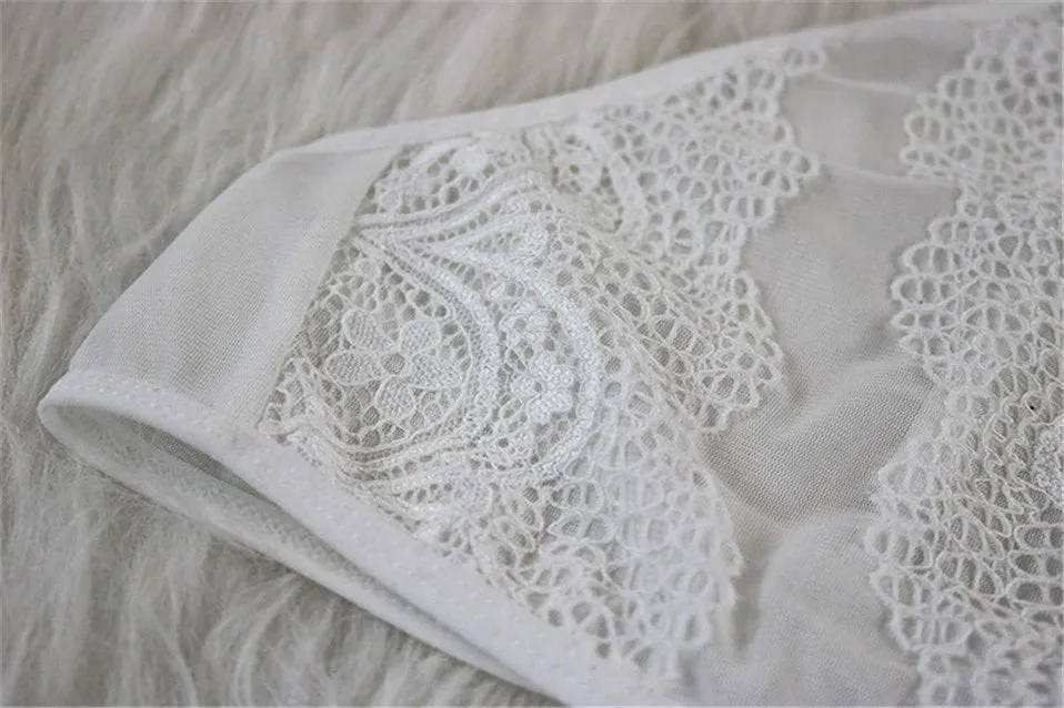 Women's Lace Lingerie Set | Bralette and Hight Waist Panties