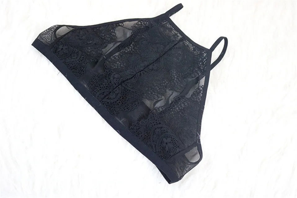 Women's Lace Lingerie Set | Bralette and Hight Waist Panties